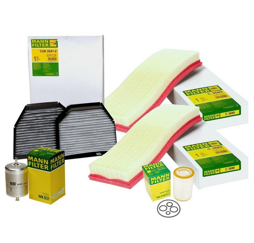 Air / Cabin Air / Fuel / Engine Oil Filter Kit - MANN-FILTER 3737981KIT